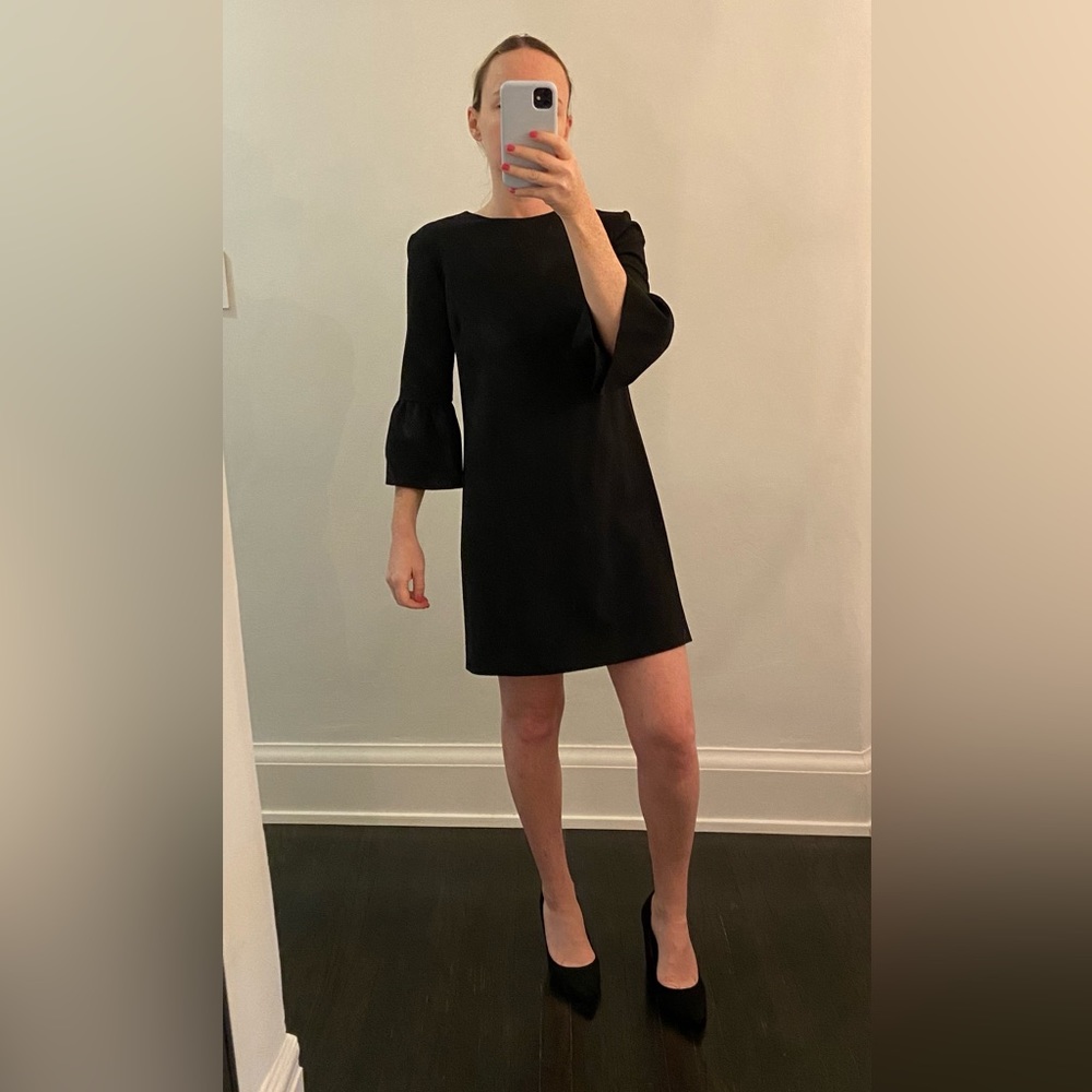 Zara black shift dress